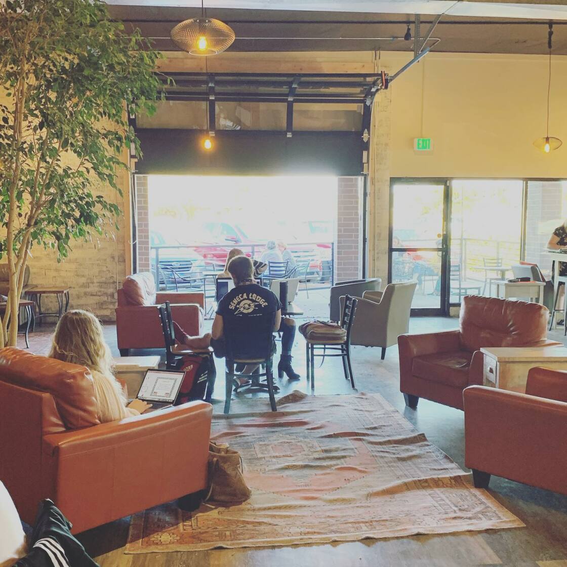 Cortado with seltzer  Third Space Coffee Colorado Springs, CO